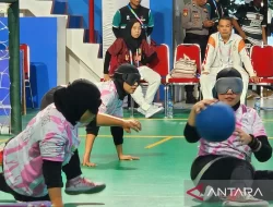 Tim Goalball Putri Sumatera Selatan Raih Emas di Peparnas XVII Solo