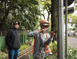 Dishub Bandung Pasang 30 Titik PJU di Taman Lalu Lintas, Kawasan Kini Lebih Terang